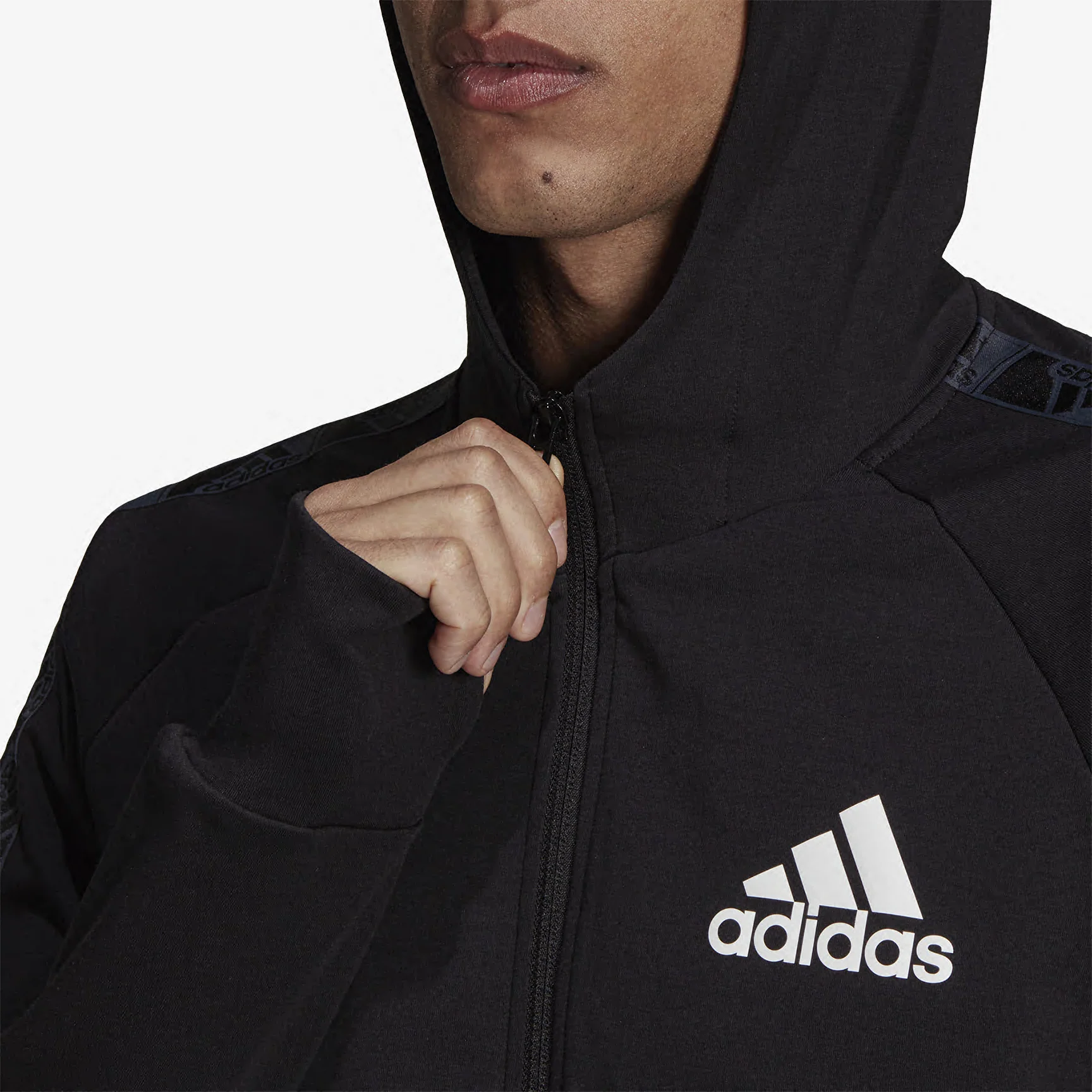 ADIDAS AEROREADY DESIGNED TO MOVE MOTION LOGO HOODIE - Image 3