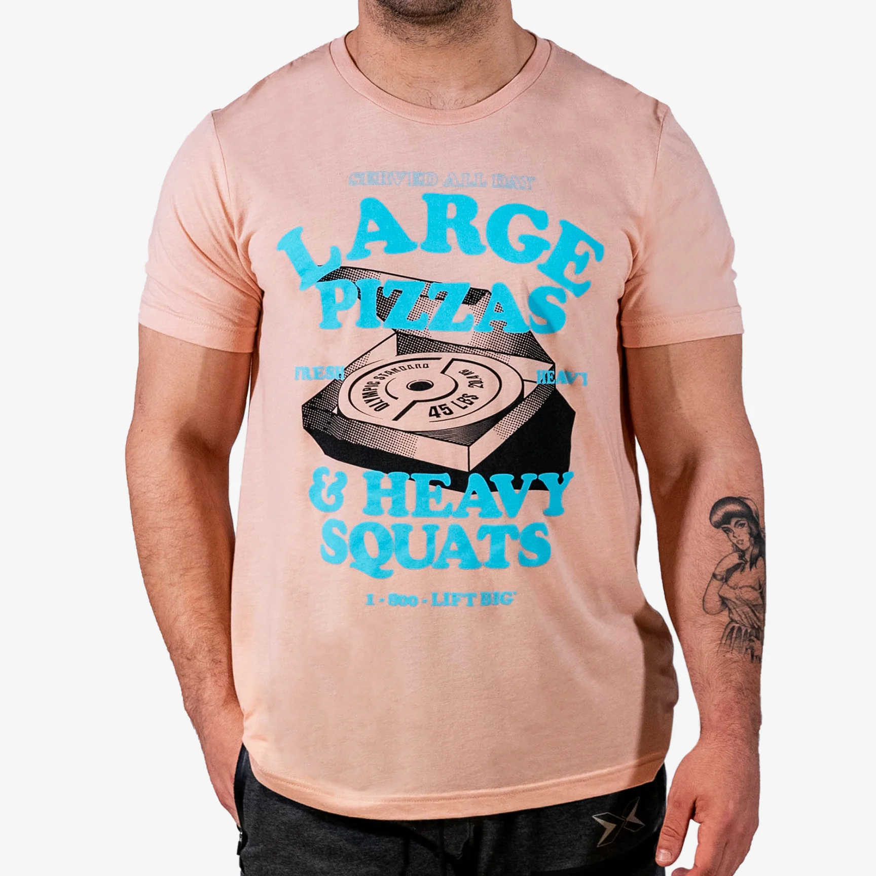 FITTEST FREAKEST PIZZA SQUATS T-SHIRT