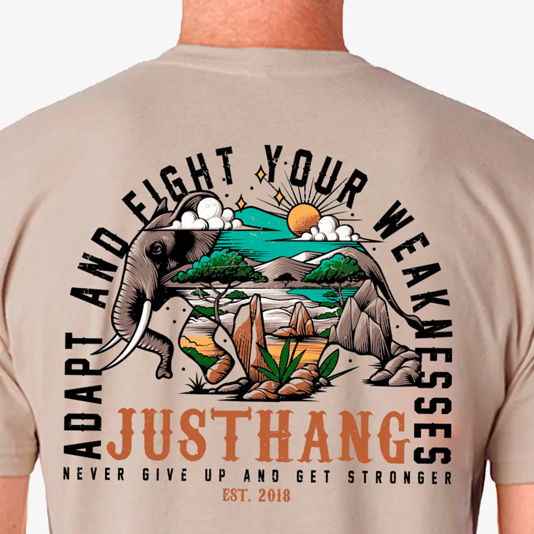 JUSTHANG OVERSIZE MEN'S T-SHIRT - Image 4