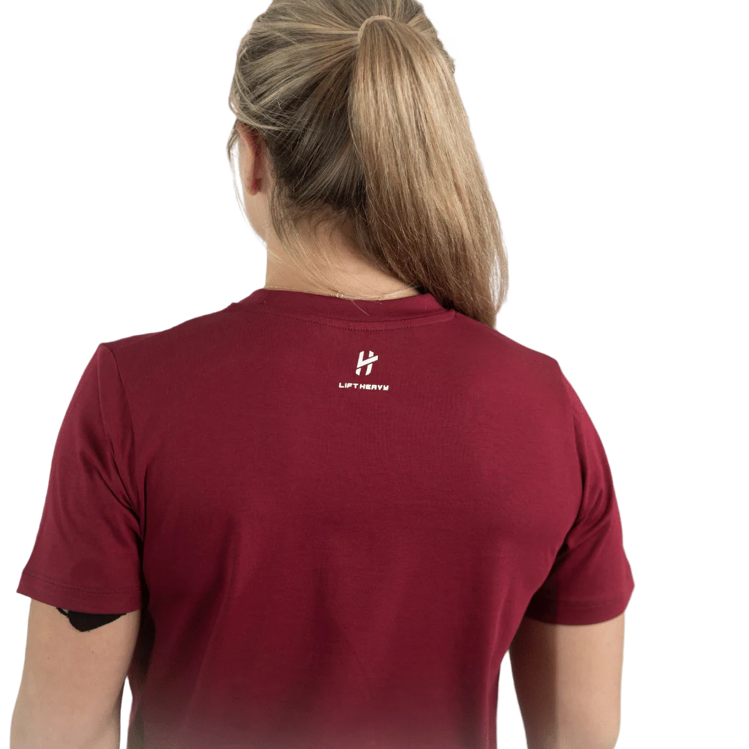 Lift Heavy Lift Like A Queen Rounded Cropped T-Shirt - Image 2