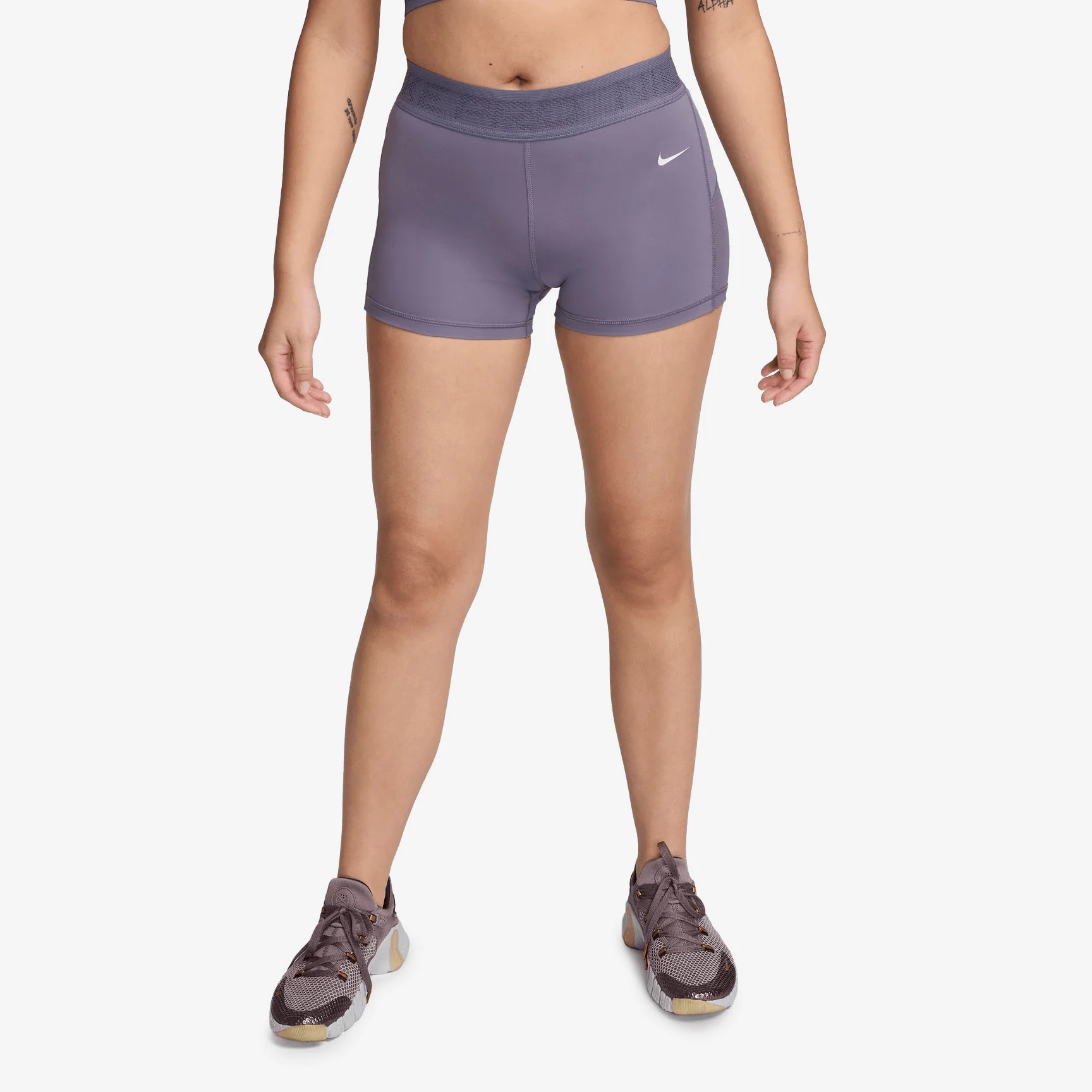 NIKE DRI-FIT MID WAIST SHORT - WOMEN
