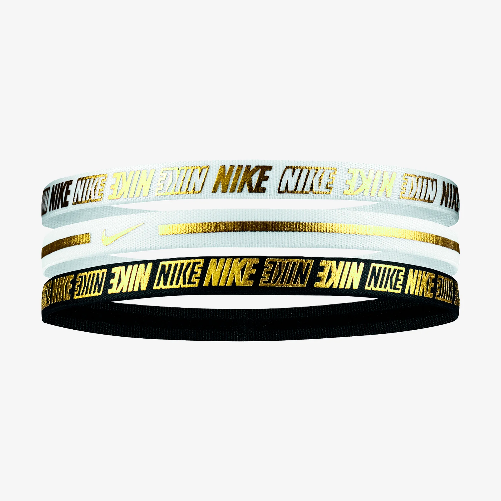 NIKE METALLIC HEADBANDS 3PK 2.0
