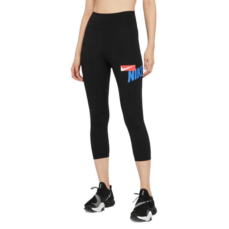 NIKE ONE CROPPED GRAPHIC LEGGINGS