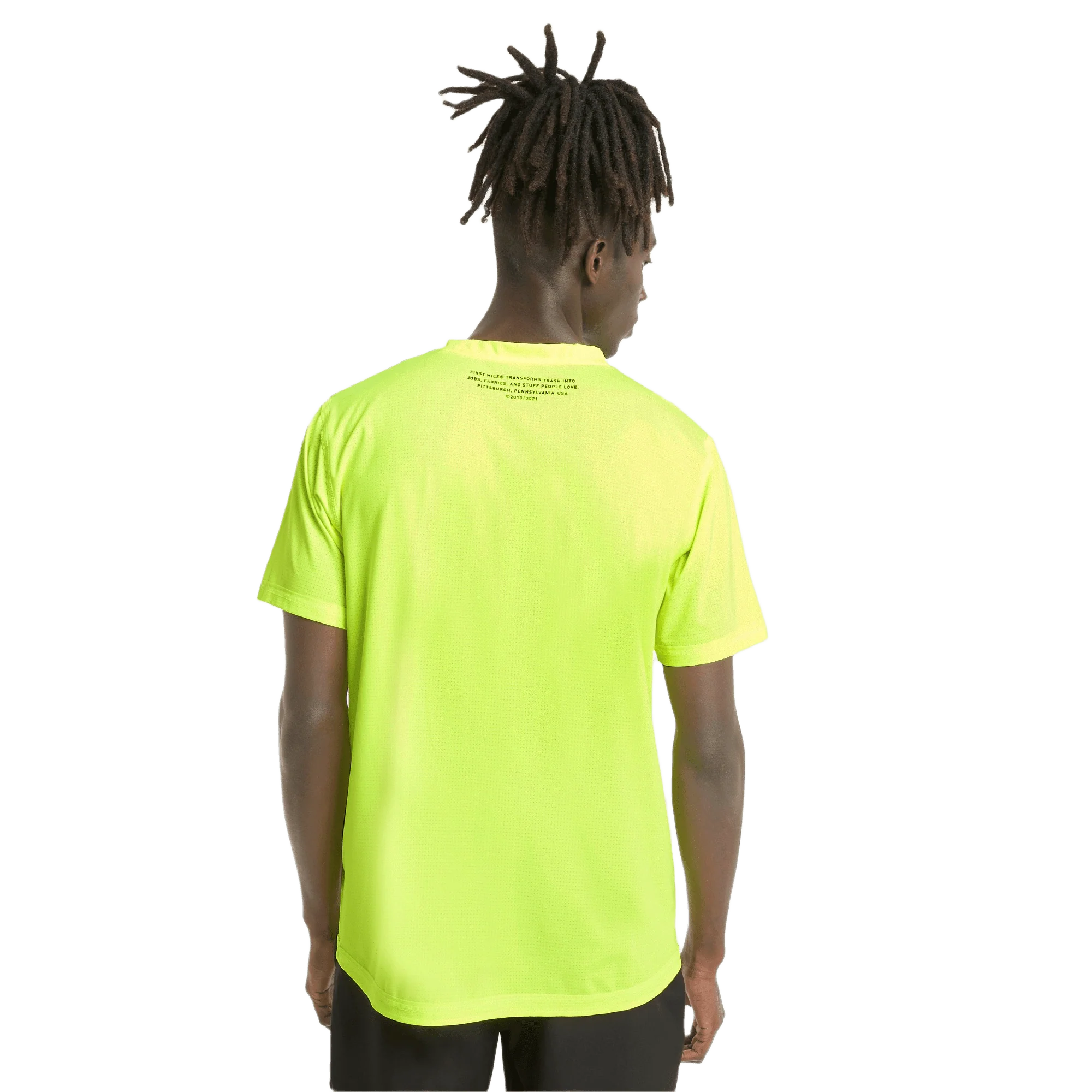 PUMA TRAIN FIRST MILE SS TEE YELLOW ALERT - Image 2