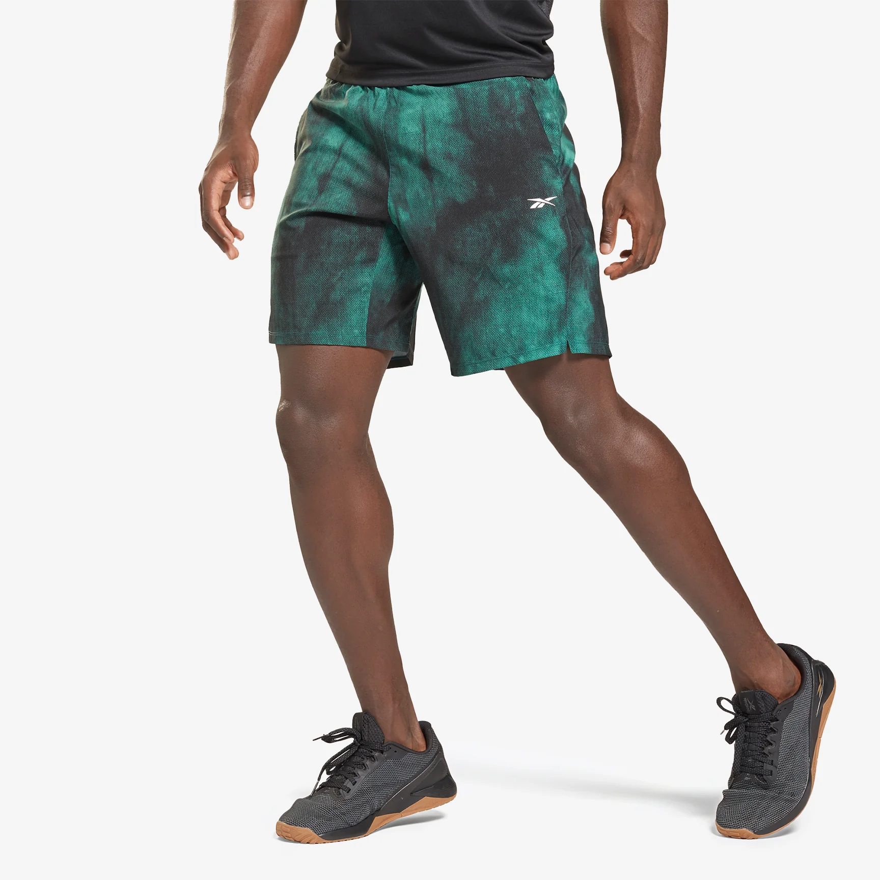 REEBOK EPIC LIGHTWEIGHT PRINTED TRAINING SHORTS