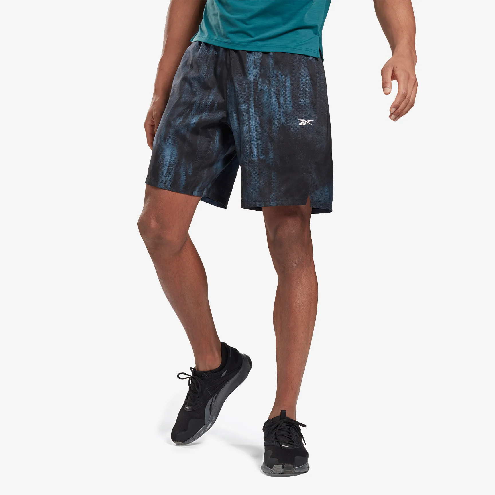REEBOK EPIC LIGHTWEIGHT PRINTED TRAINING SHORTS