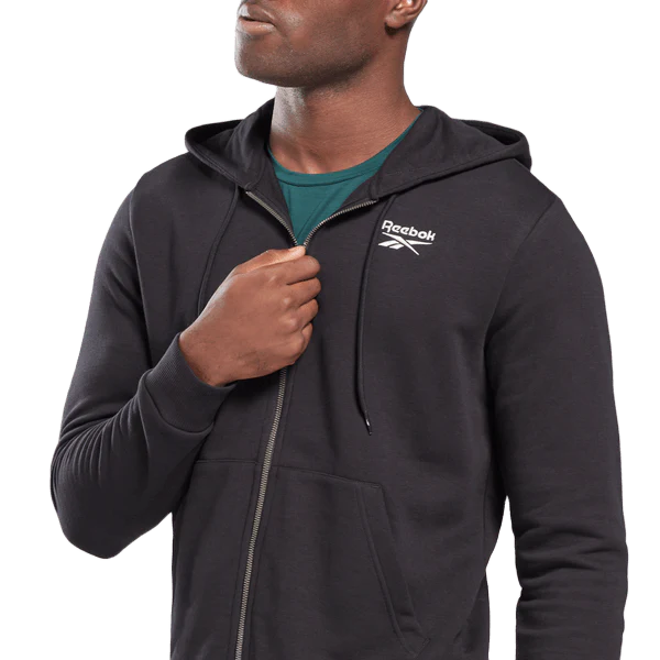 REEBOK IDENTITY FRENCH TERRY FULL ZIP HOODIE - Image 3