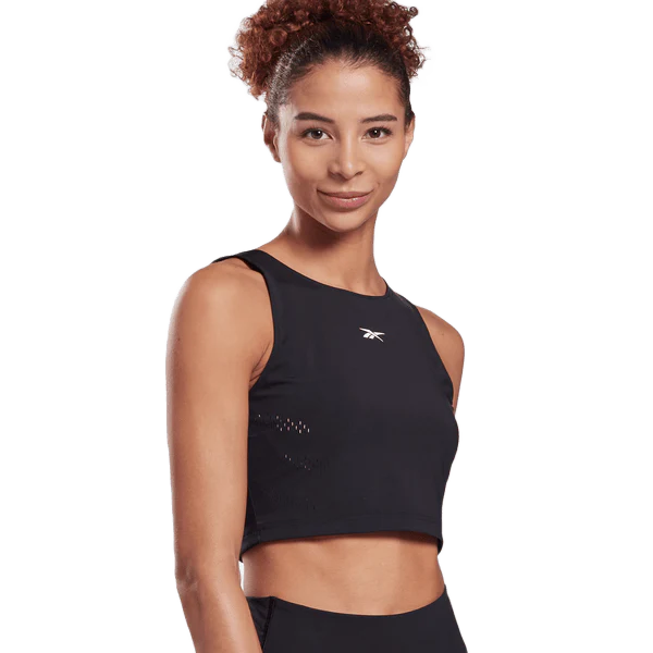 REEBOK PERFORM PERFORATED CROP TOP