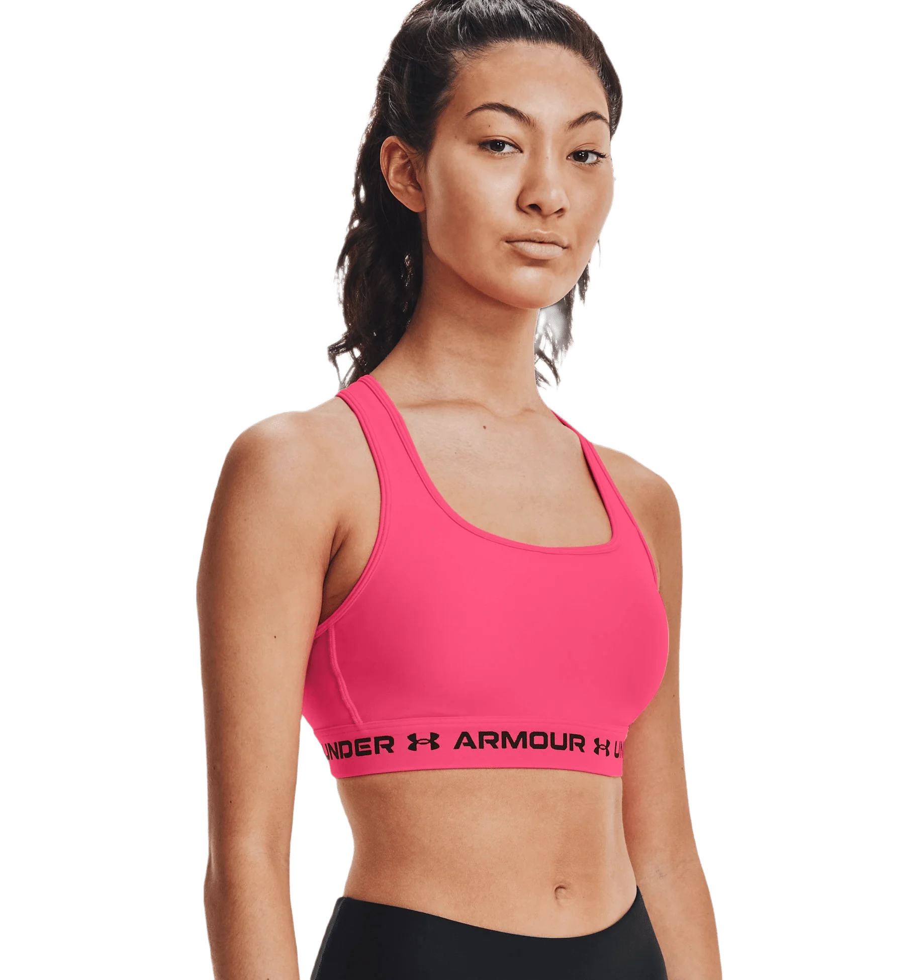 TOP UNDER ARMOUR MID CROSSBACK - MEDIUM IMPACT