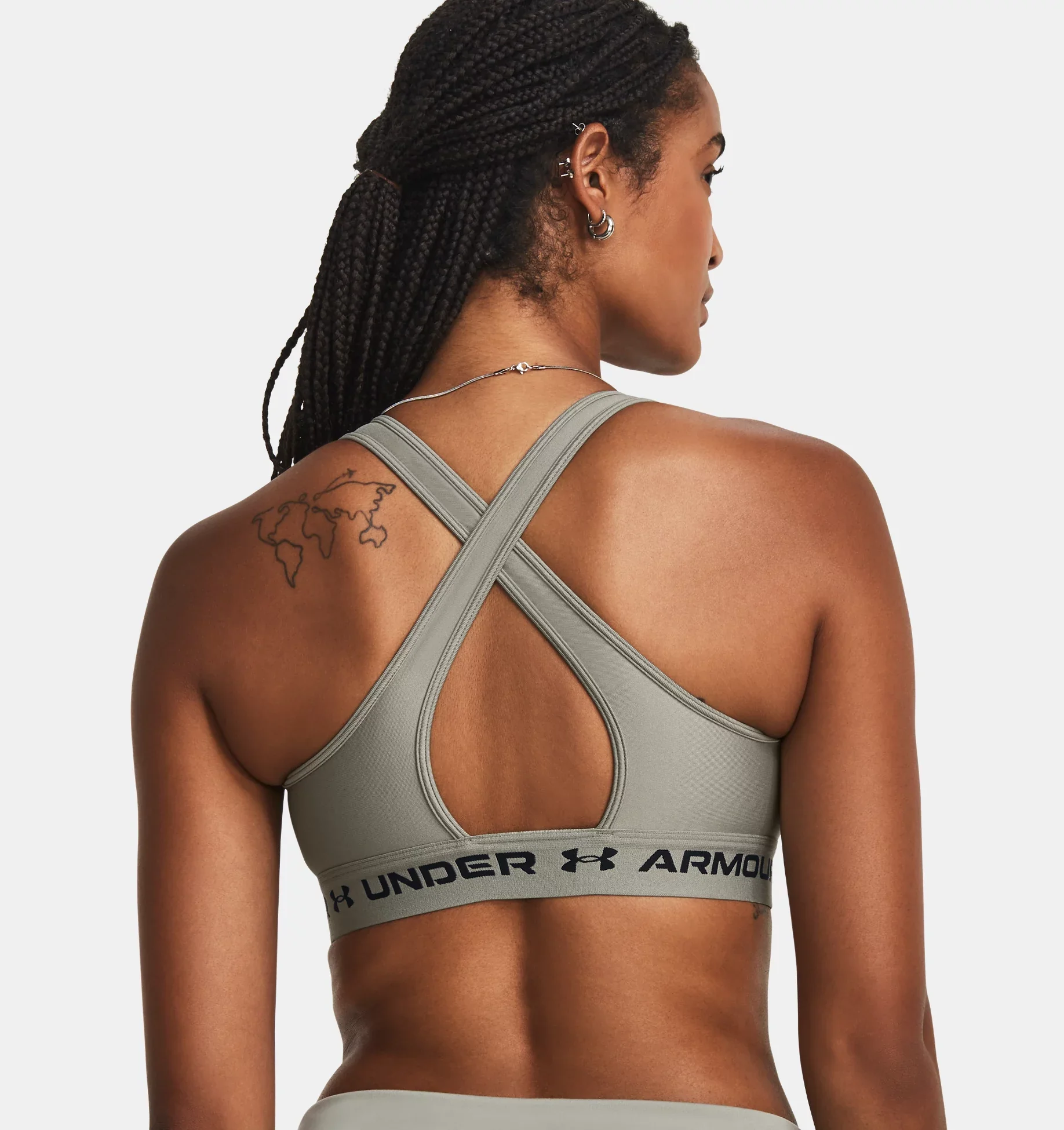 TOP UNDER ARMOUR MID CROSSBACK - MEDIUM IMPACT - Image 2